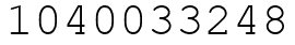 Число 1040033248.