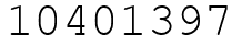Число 10401397.