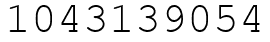 Число 1043139054.