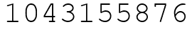 Число 1043155876.