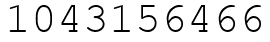 Число 1043156466.