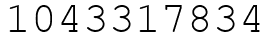 Число 1043317834.