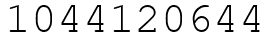Число 1044120644.