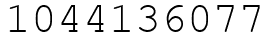 Число 1044136077.