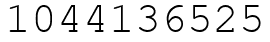 Число 1044136525.