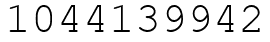 Число 1044139942.