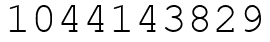 Число 1044143829.
