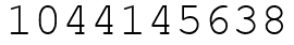 Число 1044145638.