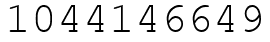 Число 1044146649.