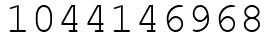 Число 1044146968.