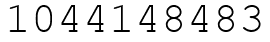 Число 1044148483.