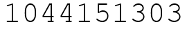Число 1044151303.