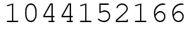 Число 1044152166.