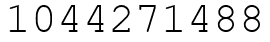 Число 1044271488.