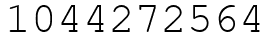 Число 1044272564.