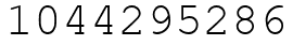 Число 1044295286.