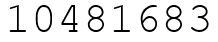 Число 10481683.