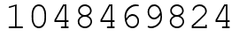 Число 1048469824.