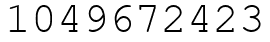 Число 1049672423.
