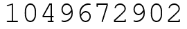 Число 1049672902.