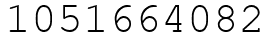 Число 1051664082.