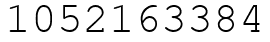 Число 1052163384.