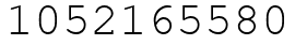 Число 1052165580.