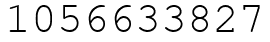 Число 1056633827.