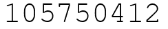 Число 105750412.