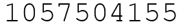 Число 1057504155.
