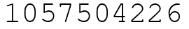 Число 1057504226.