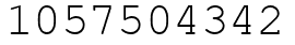 Число 1057504342.