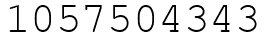 Число 1057504343.