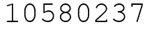 Число 10580237.