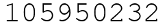 Число 105950232.