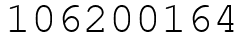 Число 106200164.