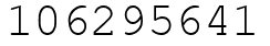 Число 106295641.