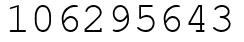 Число 106295643.