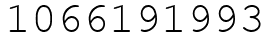 Число 1066191993.