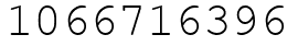 Число 1066716396.