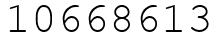 Число 10668613.