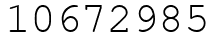 Число 10672985.