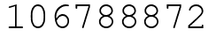 Число 106788872.
