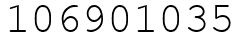 Число 106901035.