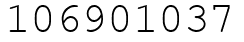 Число 106901037.
