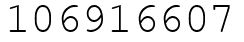 Число 106916607.