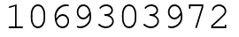 Число 1069303972.