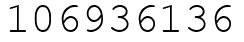 Число 106936136.