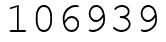 Число 106939.
