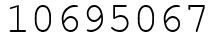 Число 10695067.